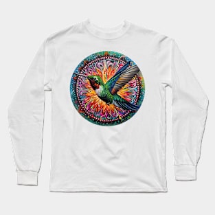 Mandala - Hummingbird Long Sleeve T-Shirt